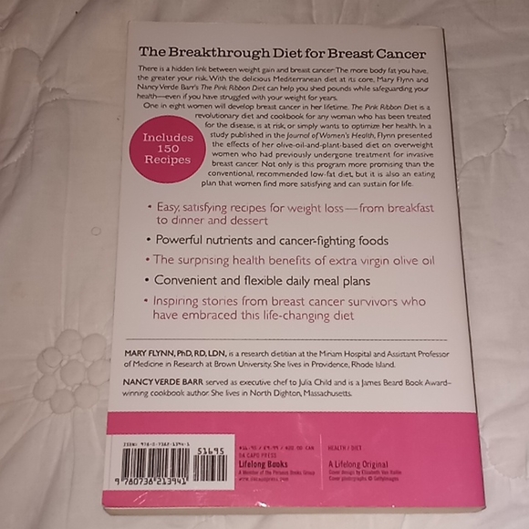 Breast Cancer The Pink Ribbon Diet Book - Picture 2 of 2